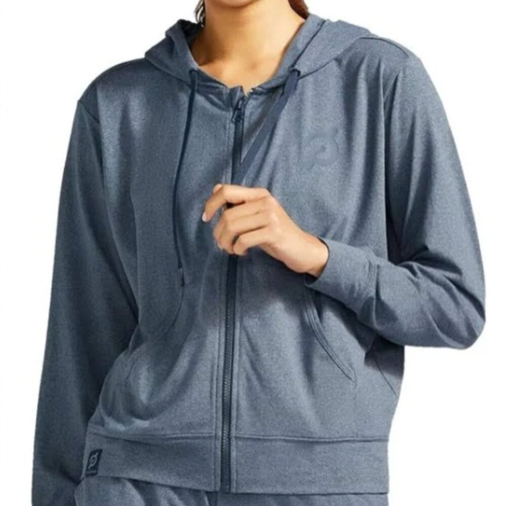 EUC Peloton Women’s Dreamblend Relaxed Hoodie Full Zip Blue - Size XS
